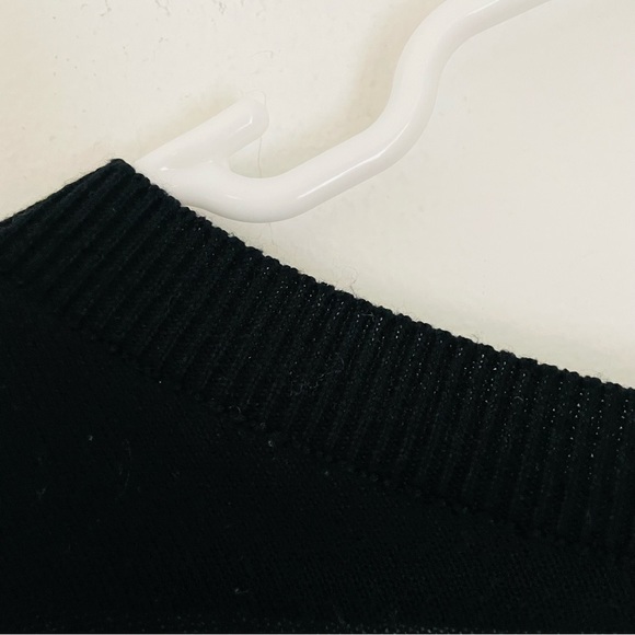 *DONATED* TOPSHOP Black Long Sleeved Top Mock Layer Sweater Back - Picture 9 of 12